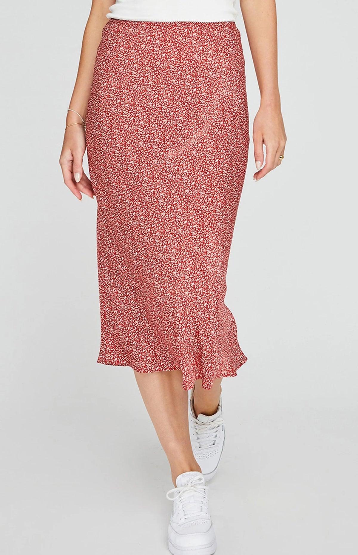 Florentine Skirt Crimson Dapple - JoeyRae