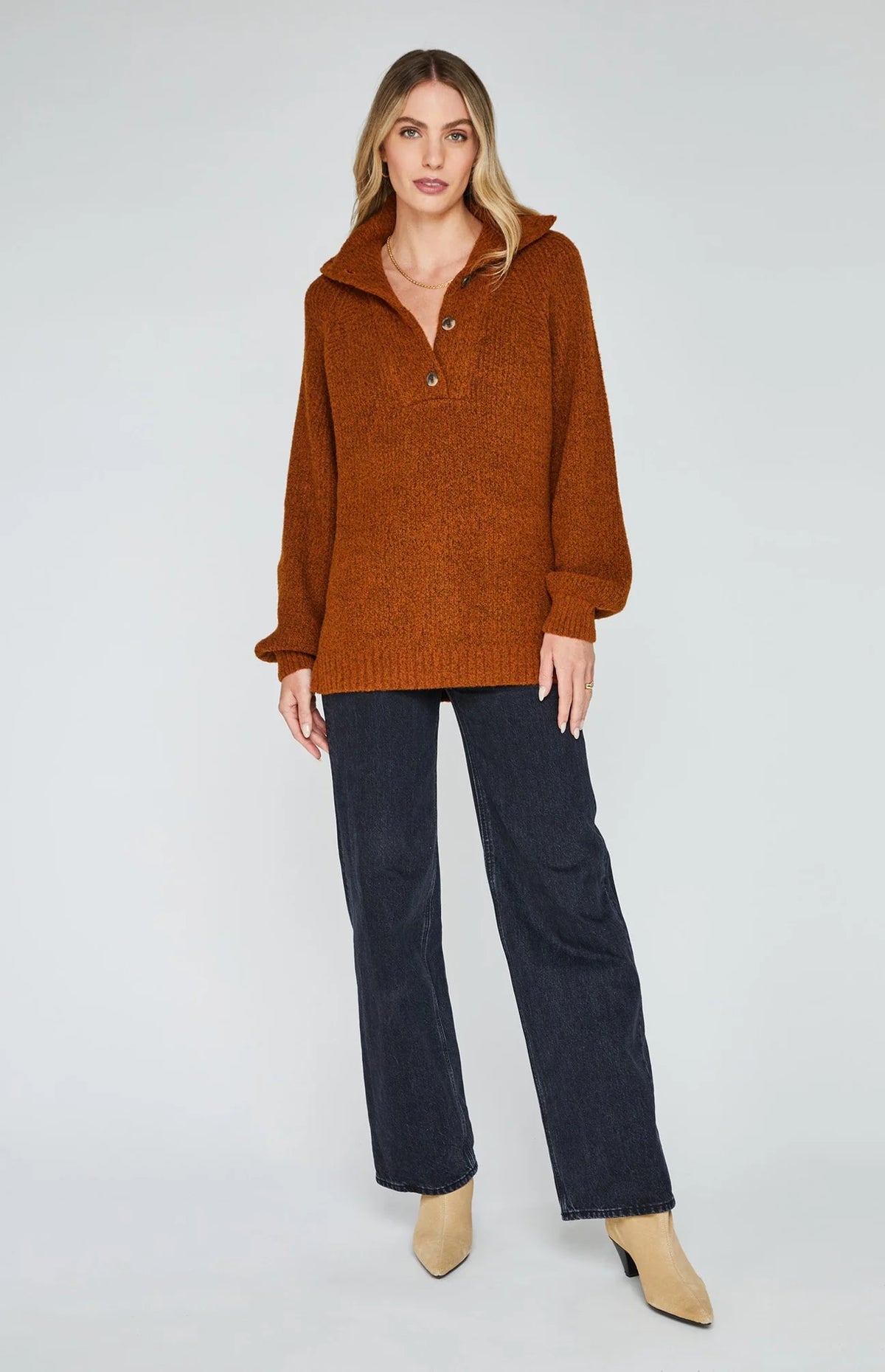 Alden Pullover Ochre - JoeyRae