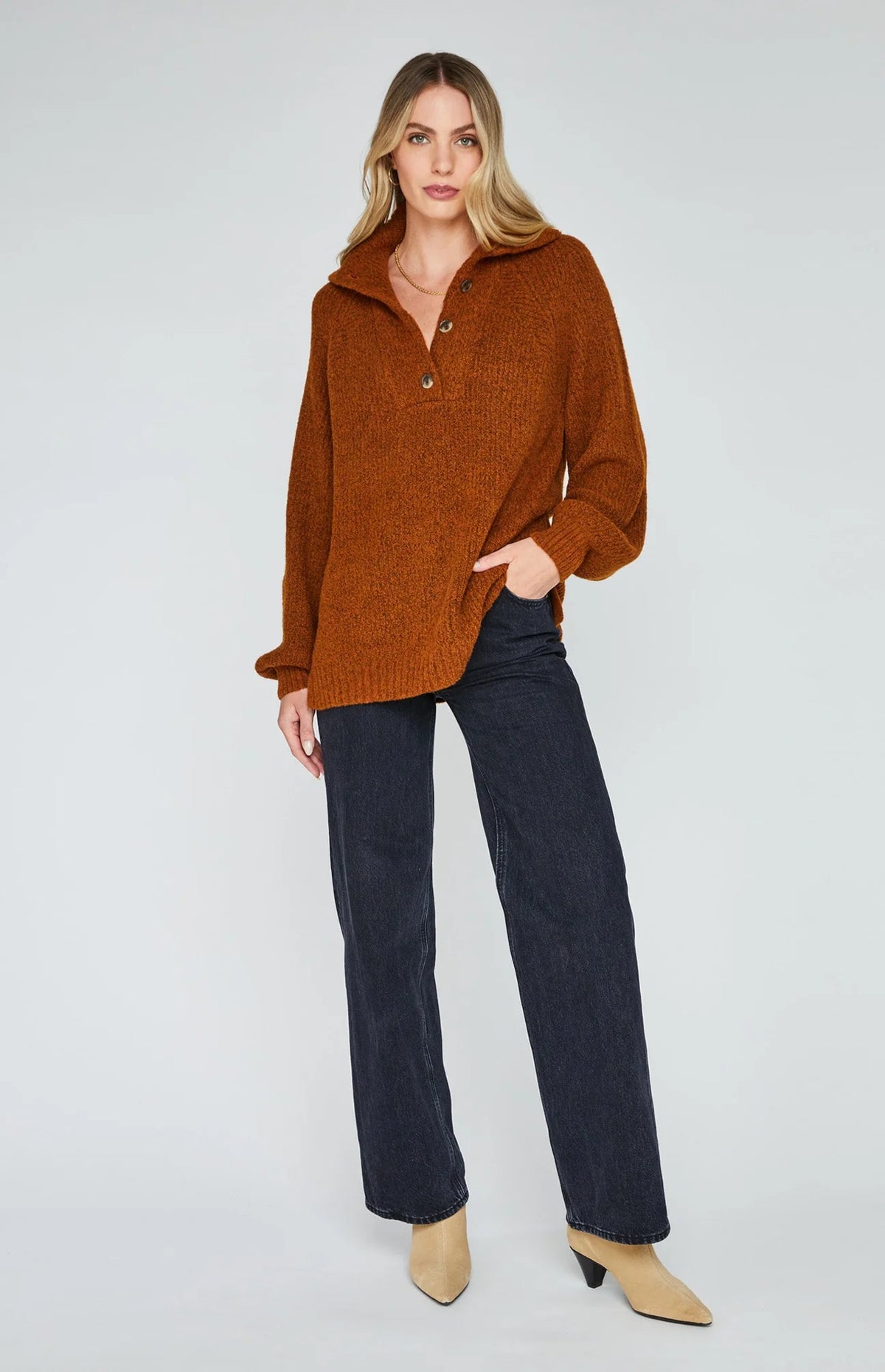 Alden Pullover Ochre - JoeyRae