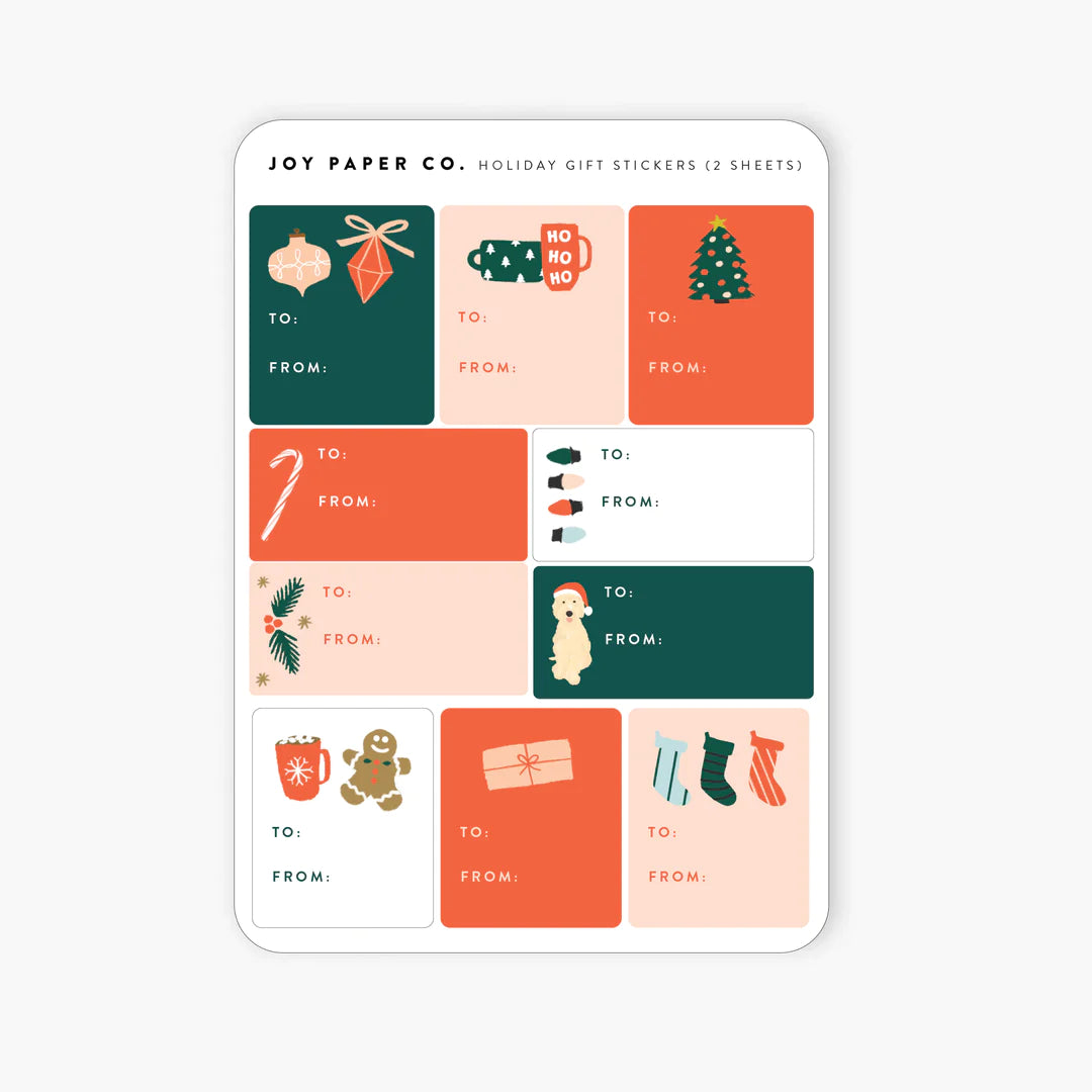 Holiday Gift Sticker Sheet - JoeyRae