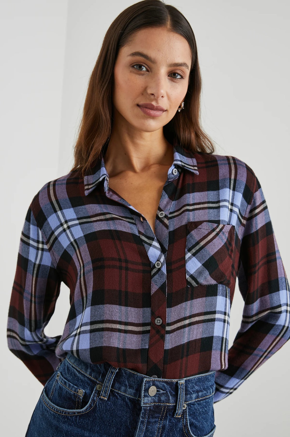 Hunter Shirt Mulberry Plaid - JoeyRae