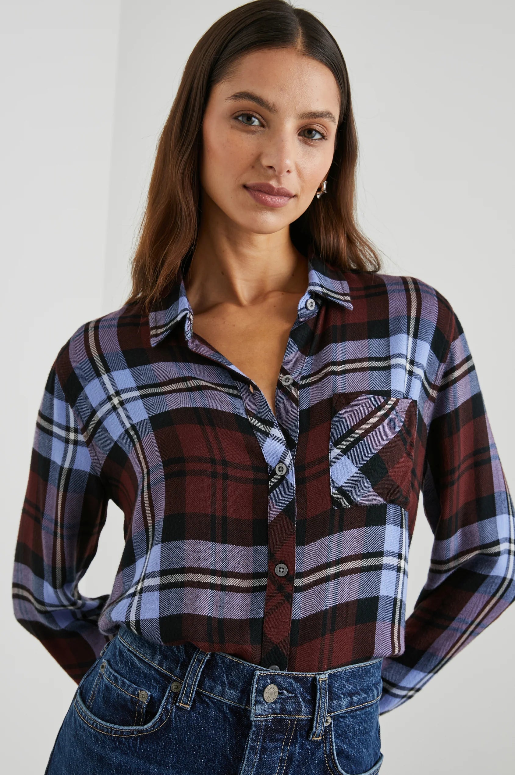Hunter Shirt Mulberry Plaid - JoeyRae