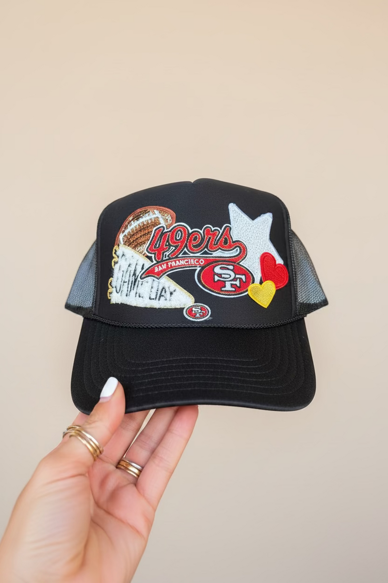49er White/Black Gameday Trucker - JoeyRae