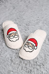 Santa Embroidered Luxe Soft Slippers
