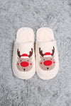 Reindeer Embroidered Luxe Soft Slippers
