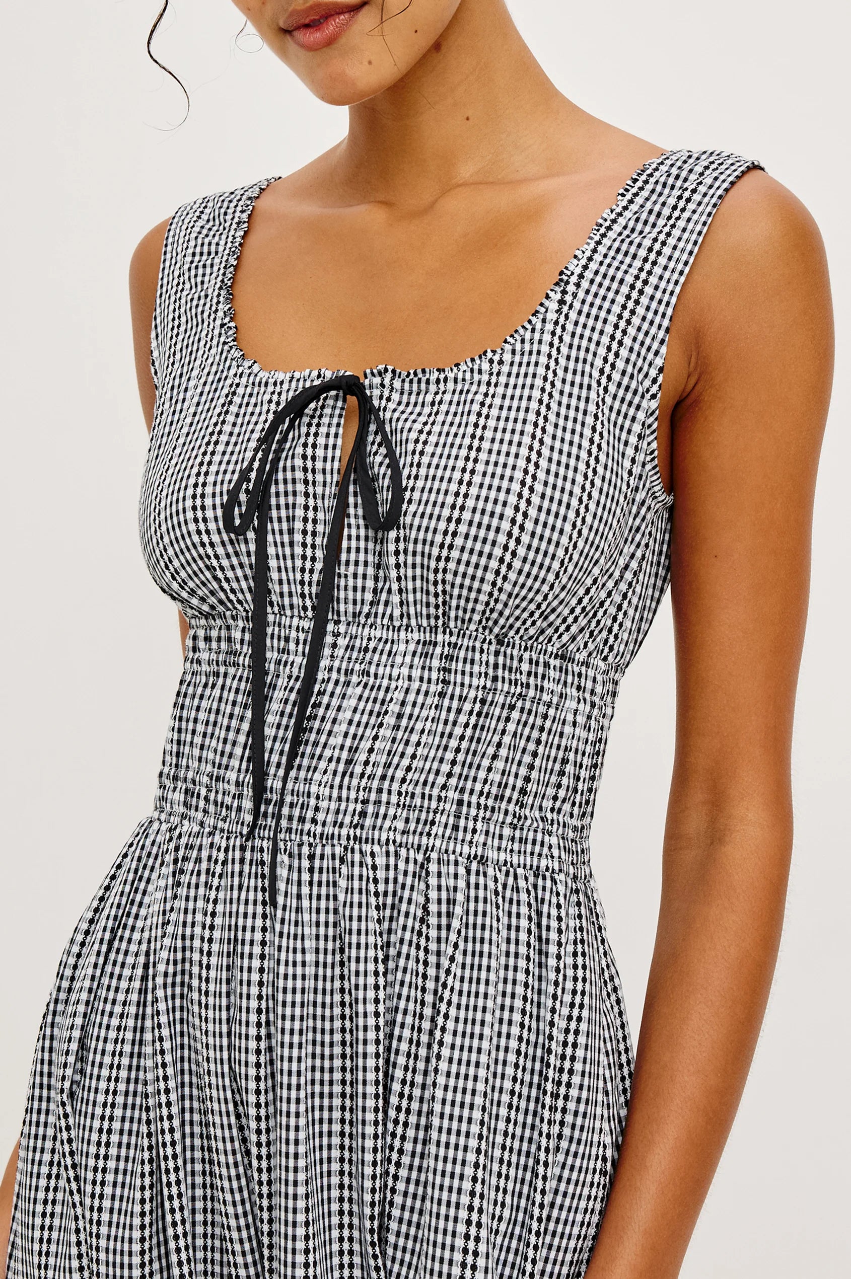 Jordie Dress Black Gingham - JoeyRae
