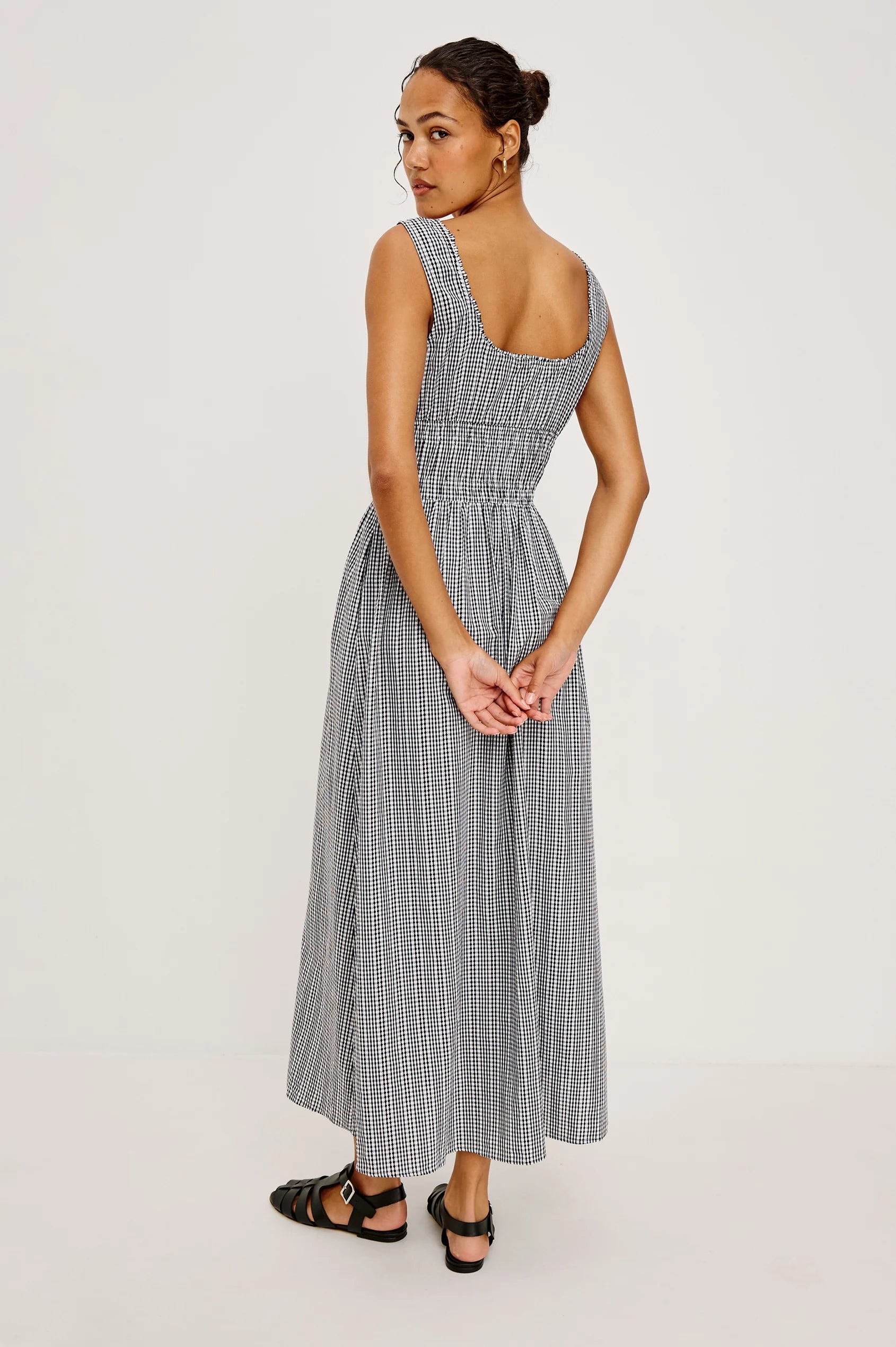 Jordie Dress Black Gingham - JoeyRae