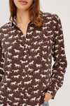 Kate Shirt Ivory Horses