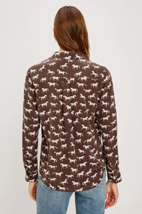 Kate Shirt Ivory Horses