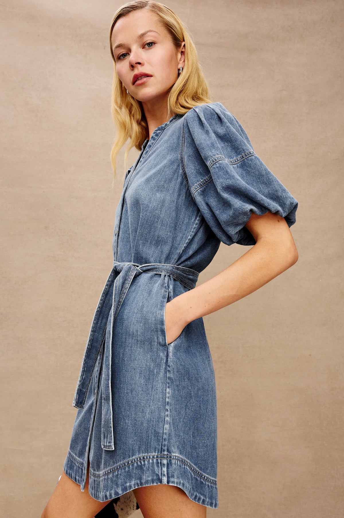 Kingsley Dress Antique Blue - JoeyRae