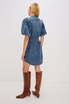 Kingsley Dress Antique Blue - JoeyRae