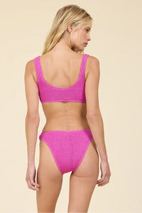 Crinkle Wild Berry O-Ring Top - JoeyRae
