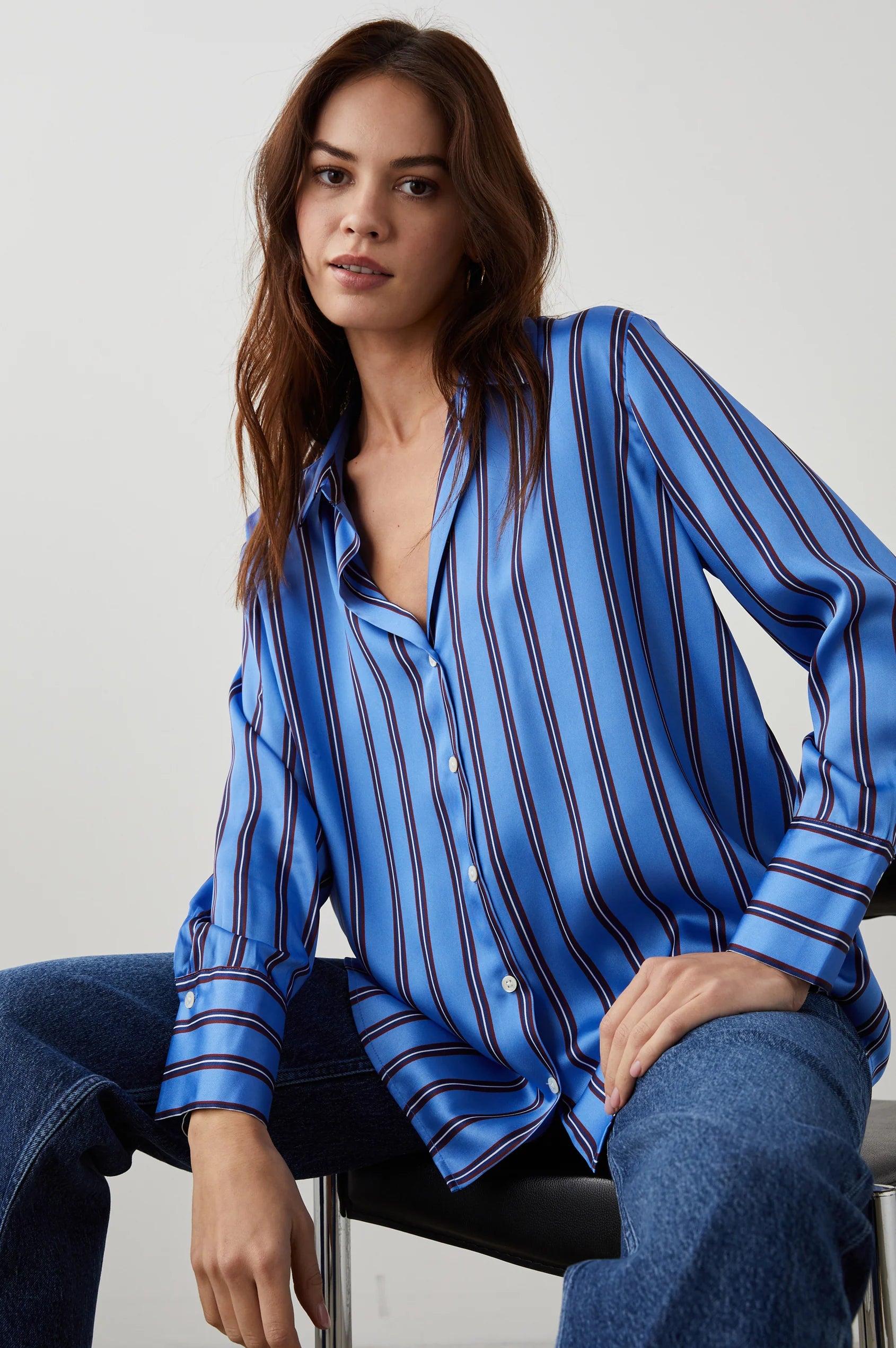 Dorian Shirt Primrose Stripe - JoeyRae