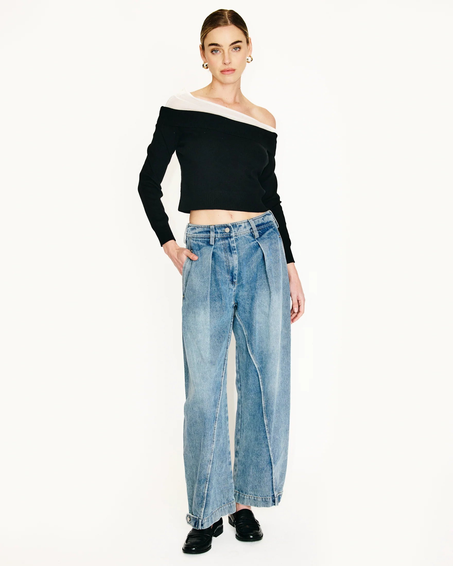 Ysa Sweater Off The Shoulder Sweater - JoeyRae