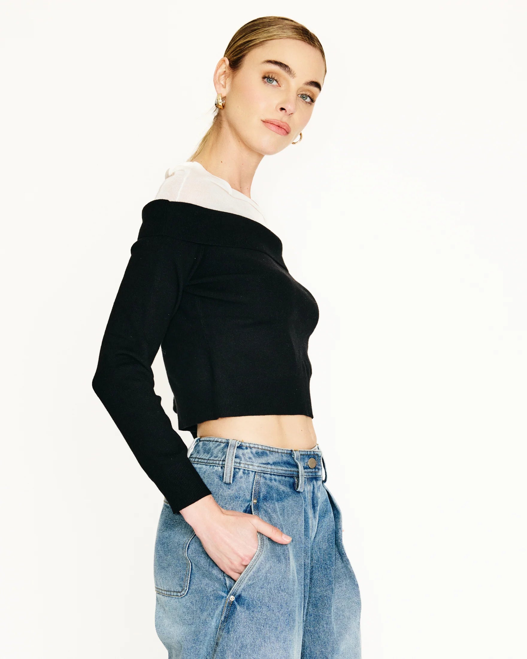 Ysa Sweater Off The Shoulder Sweater - JoeyRae