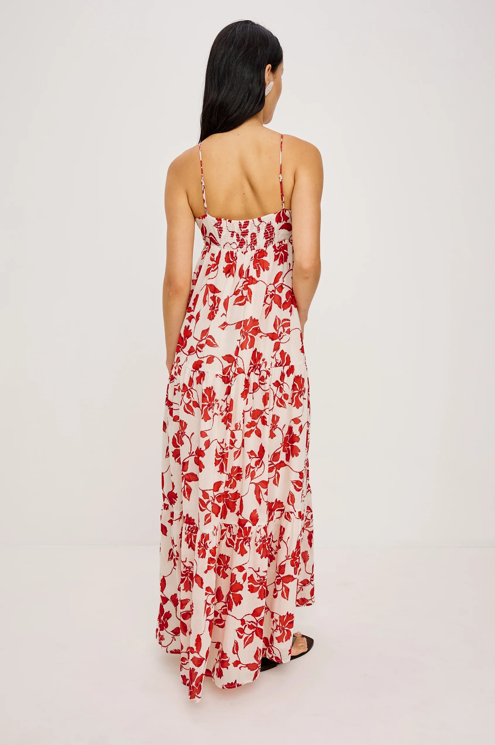 Mica Dress Red Jasmine - JoeyRae