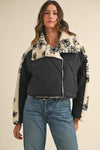Selma Quilted Fluffy Shearling Jacket - JoeyRae