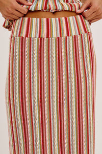 Nari Skirt Havana Stripe - JoeyRae