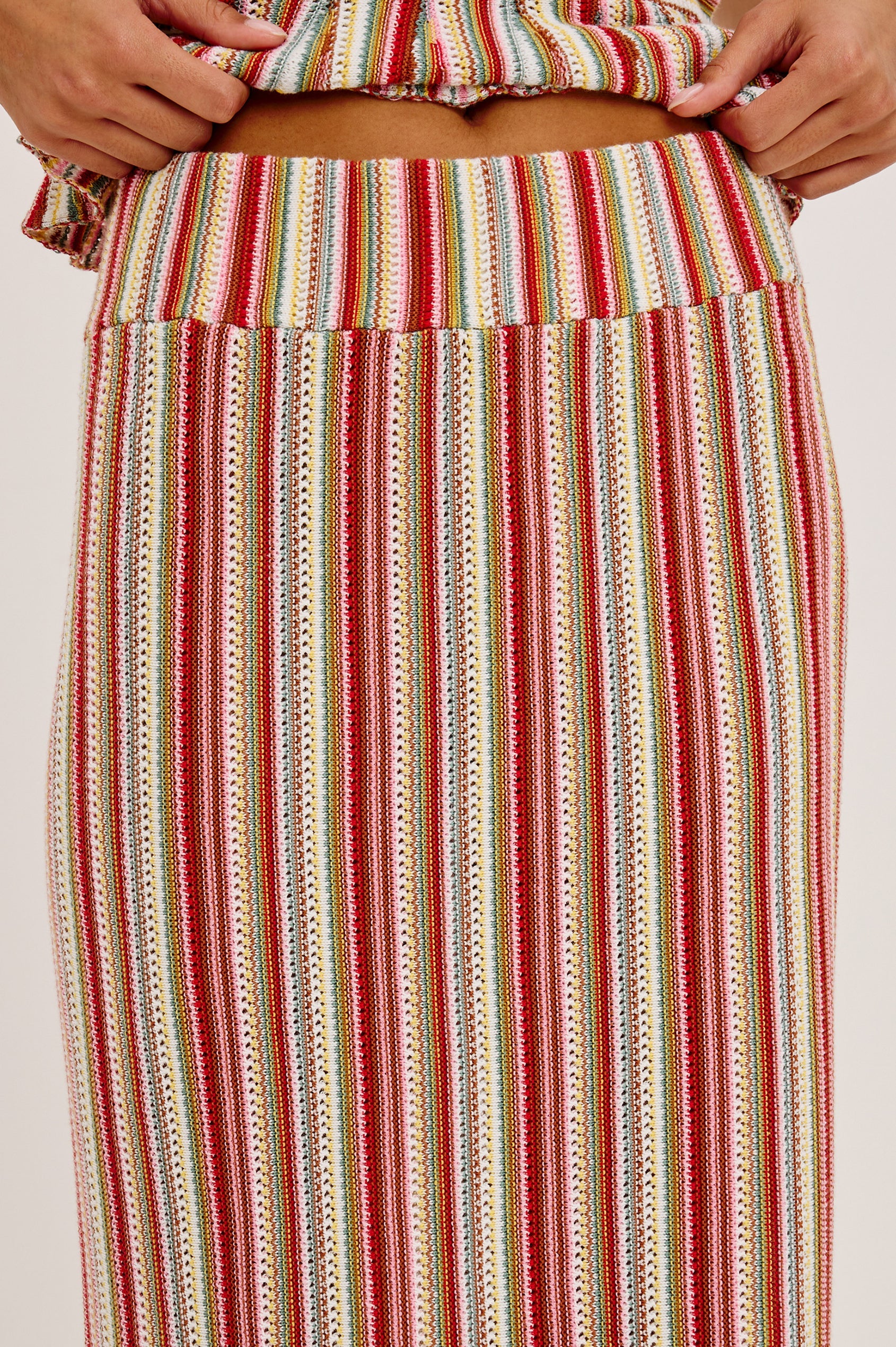 Nari Skirt Havana Stripe - JoeyRae