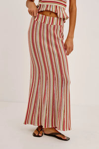 Nari Skirt Havana Stripe - JoeyRae
