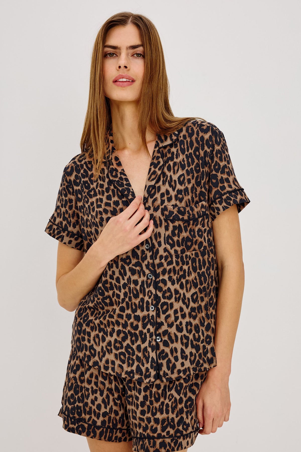Nessa Pajama Set Brown Nala - JoeyRae