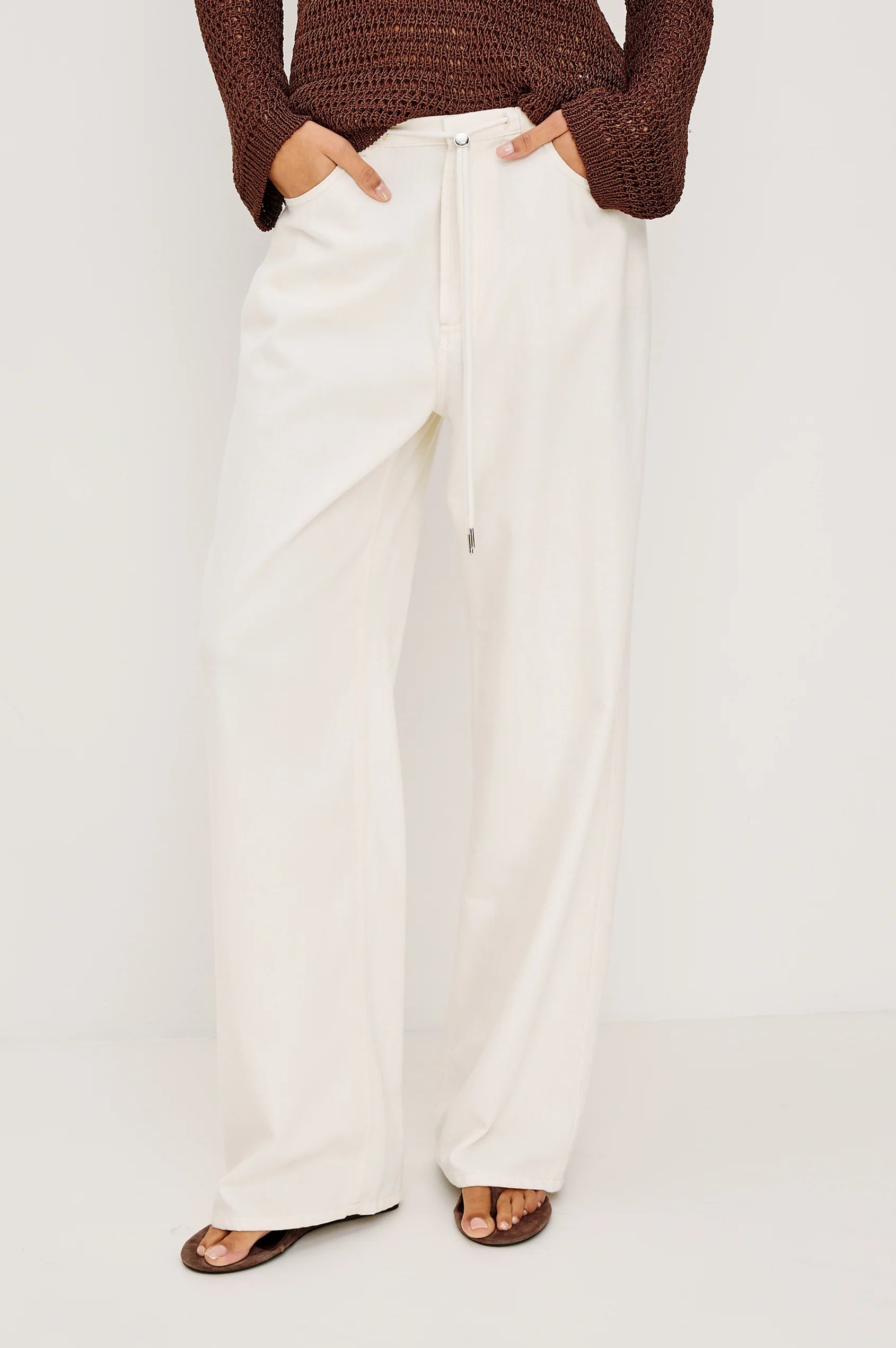 Normandie Pant Ivory - JoeyRae