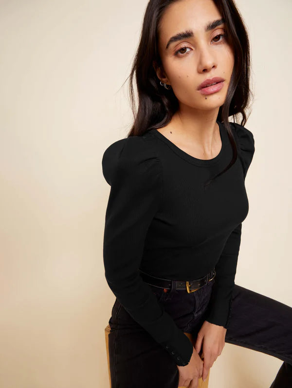 Molly Long Sleeve Jet Black - JoeyRae