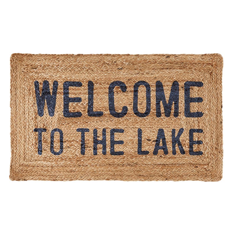 Jute Doormat Welcome to the Lake - JoeyRae