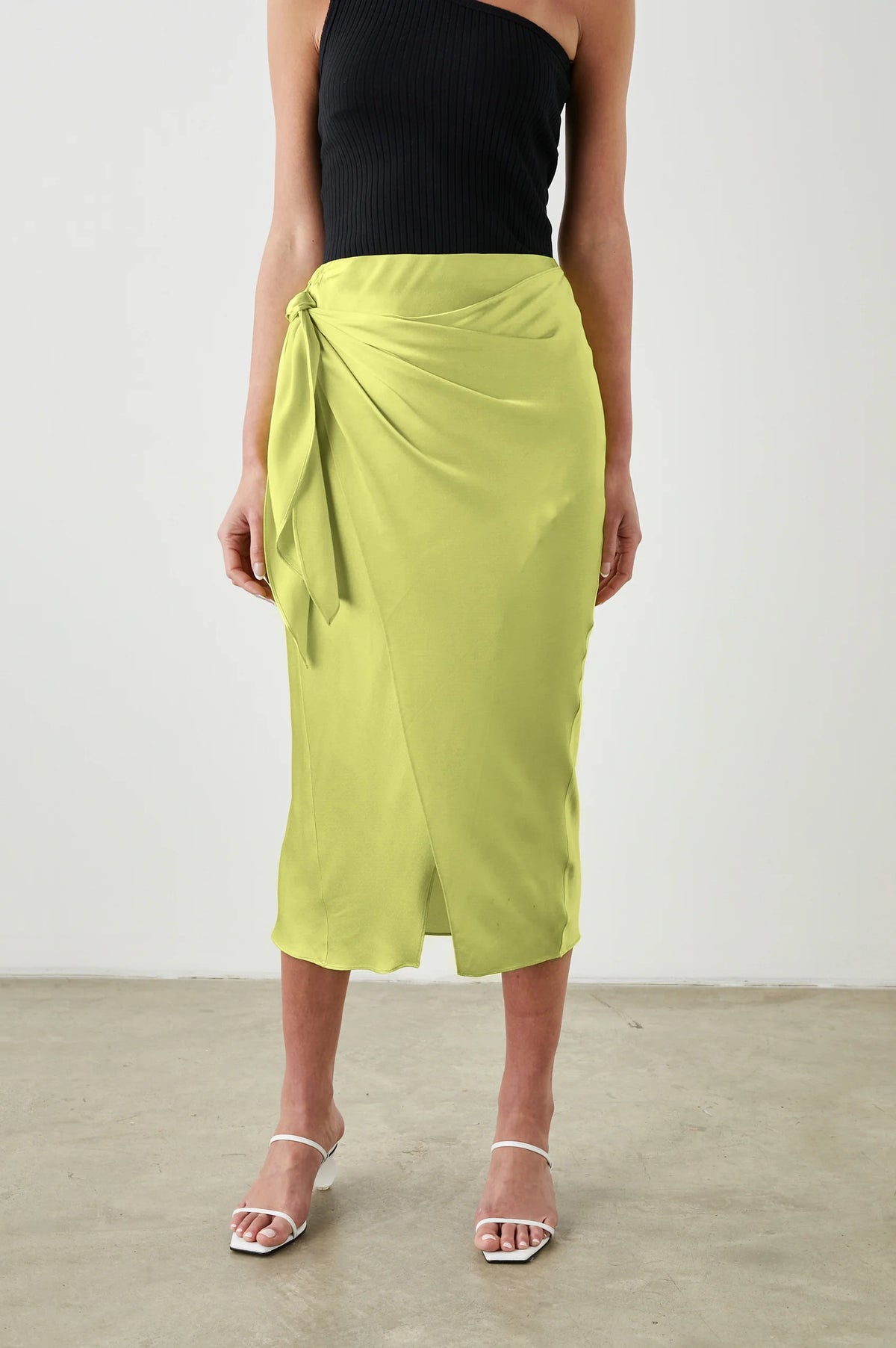 Adrienne Skirt Chartreuse - JoeyRae