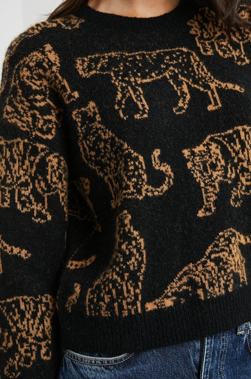 Perci Sweater Camel Wild Cats - JoeyRae
