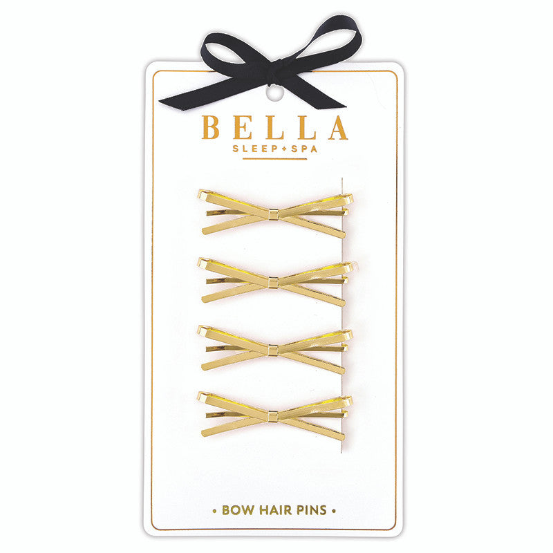Flat Gold Bows Hair Pins