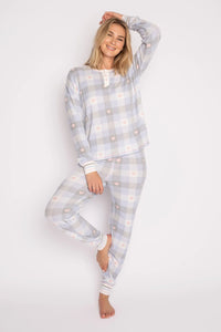 Ski Jammie Classic Set Blue Mist - JoeyRae