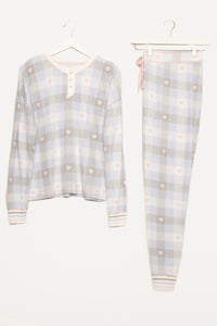 Ski Jammie Classic Set Blue Mist - JoeyRae
