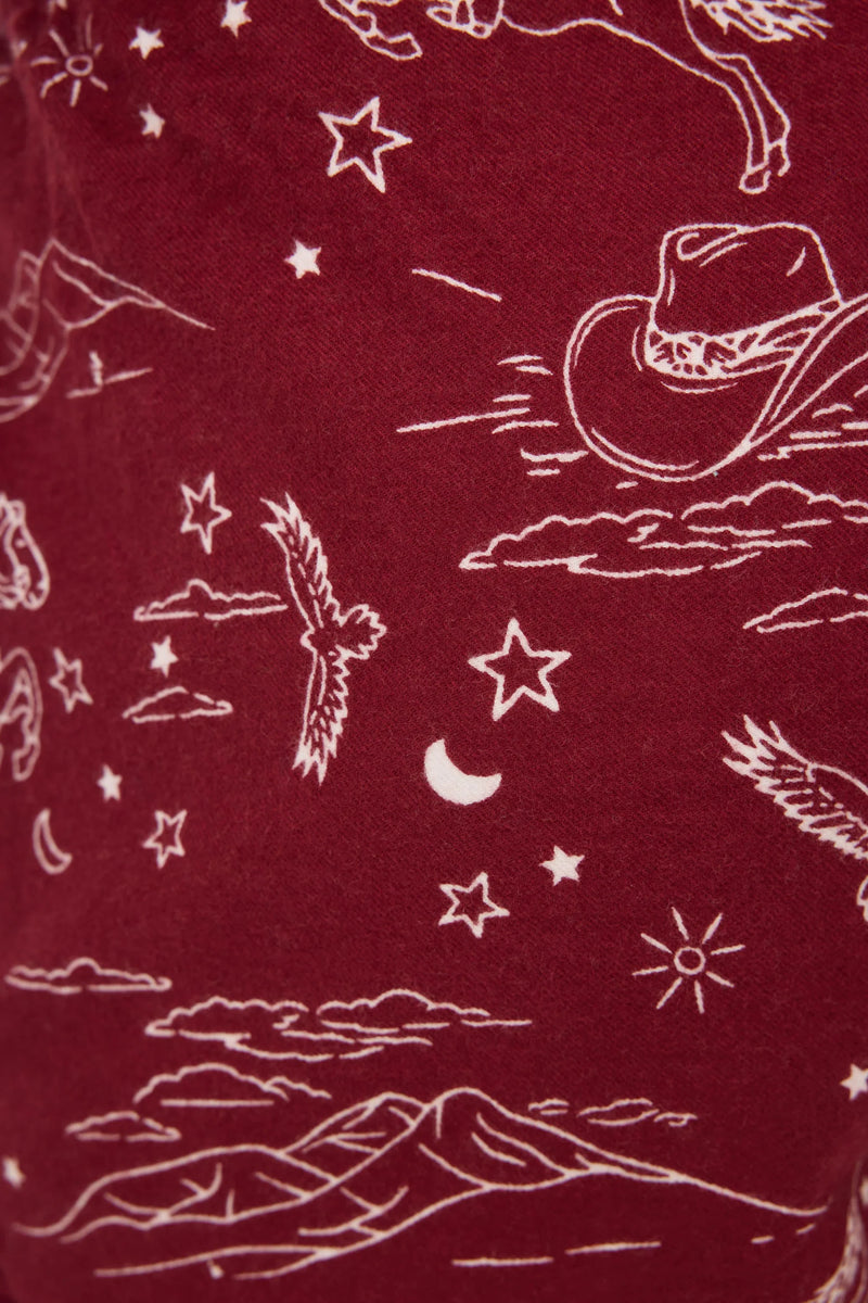 Hold Your Horses Western Flannels Short - JoeyRae