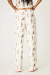 Ruff On The Range Dog Print Open Leg Pant
