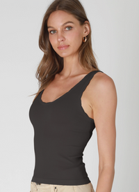 Reversible Scallop Edge Tank Top