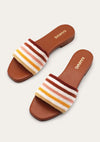 Papua Striped Handwoven Sandal Brandy - JoeyRae