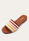 Papua Striped Handwoven Sandal Brandy - JoeyRae