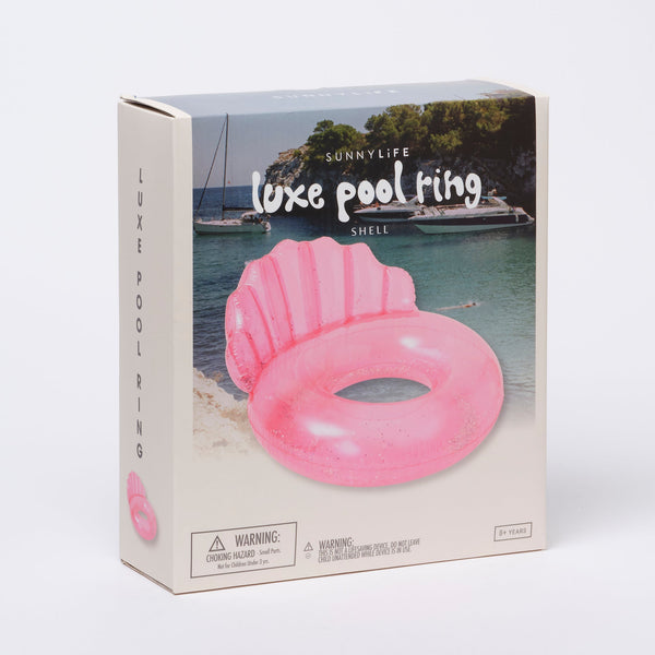 Luxe Pool Ring Shell Bubblegum - JoeyRae
