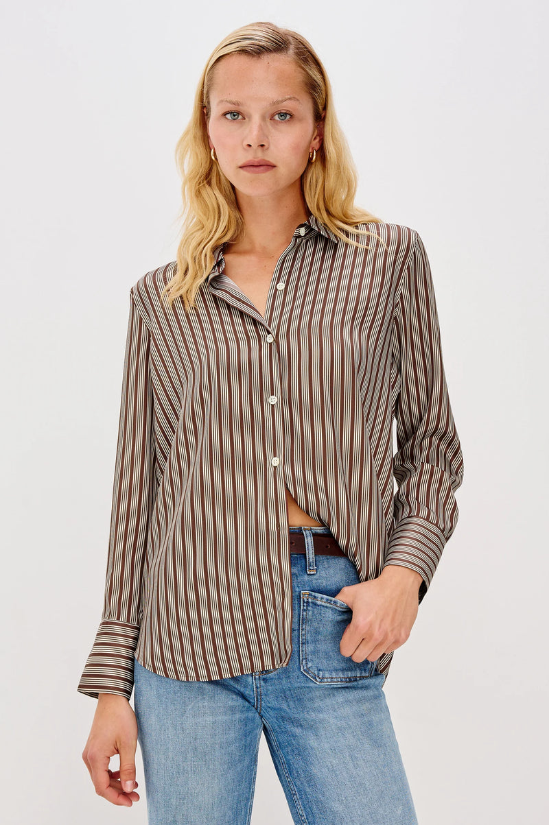 Saige Shirt Isle Stripe - JoeyRae