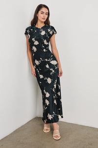 Serenity Dress Midnight Roses - JoeyRae