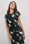 Serenity Dress Midnight Roses - JoeyRae