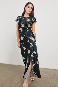 Serenity Dress Midnight Roses - JoeyRae