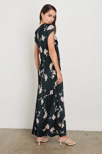 Serenity Dress Midnight Roses - JoeyRae