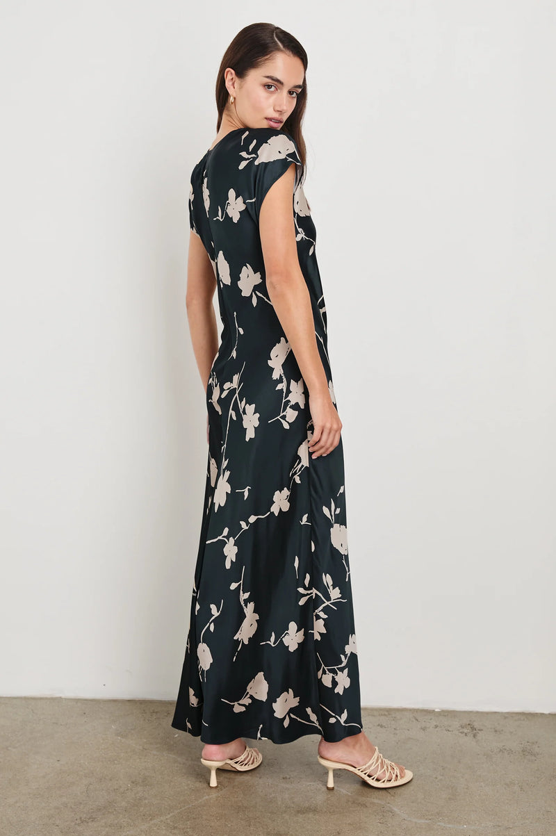 Serenity Dress Midnight Roses - JoeyRae