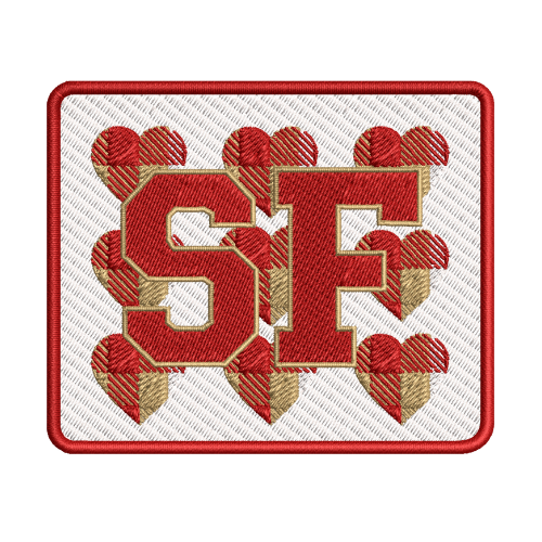 SF Niners Lovie Square Patch
