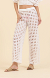 White Box Eyelet Tie Front Pant - JoeyRae