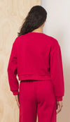 Star Applique Fleece Crewneck