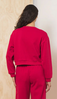 Star Applique Fleece Crewneck
