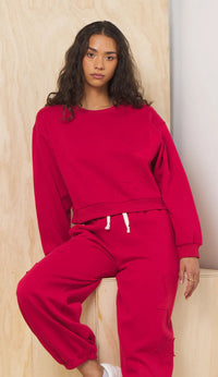 Star Applique Fleece Crewneck